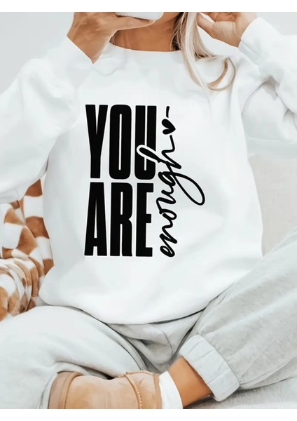 Premium Oversize Kesim Uzun Kollu Baskılı Sweatshirt