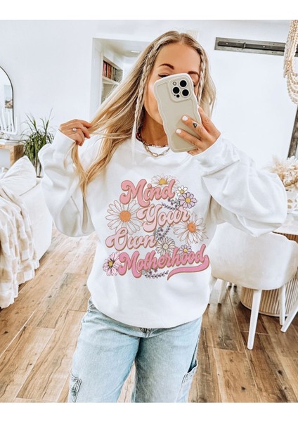 Premium Oversize Kesim Uzun Kollu Baskılı Sweatshirt