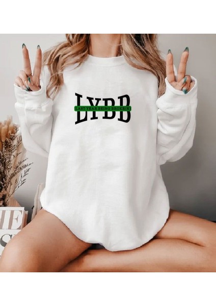 Premium Oversize Kesim Uzun Kollu Baskılı Sweatshirt