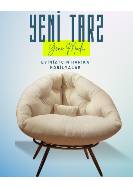 Ergonomik Modern Berjer Tekli Koltuk | Geniş ve Rahat Oturma Alanı | Okuma & Dinlenme Koltuğu | Milano Tasarım