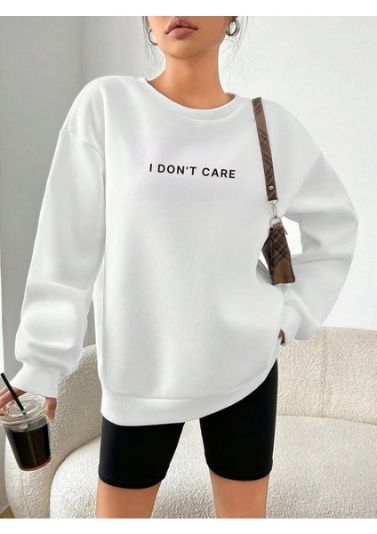 Premium Oversize Kesim Uzun Kollu Baskılı Sweatshirt