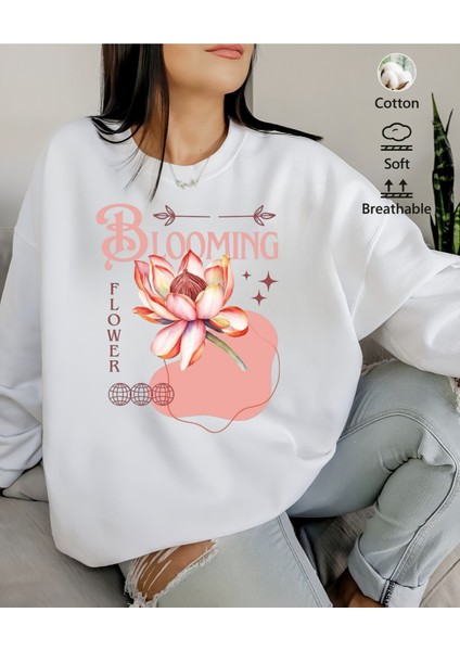 Premium Oversize Kesim Uzun Kollu Baskılı Sweatshirt