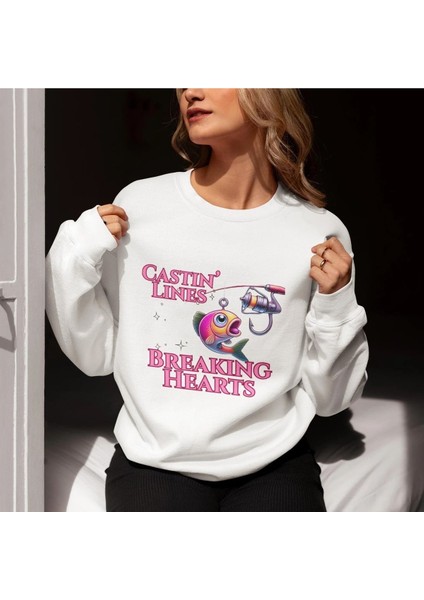 Premium Oversize Kesim Uzun Kollu Baskılı Sweatshirt