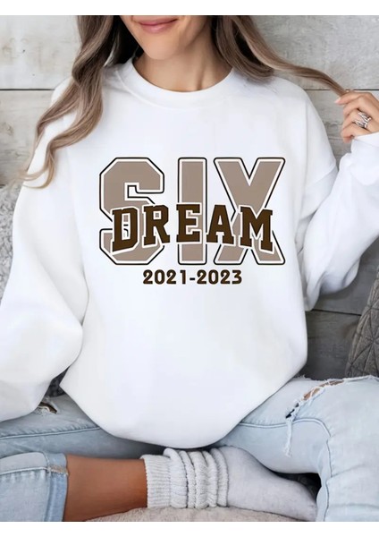 Premium Oversize Kesim Uzun Kollu Baskılı Sweatshirt