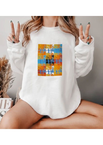 Premium Oversize Kesim Uzun Kollu Baskılı Sweatshirt