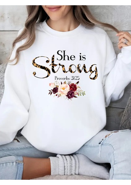 Premium Oversize Kesim Uzun Kollu Baskılı Sweatshirt