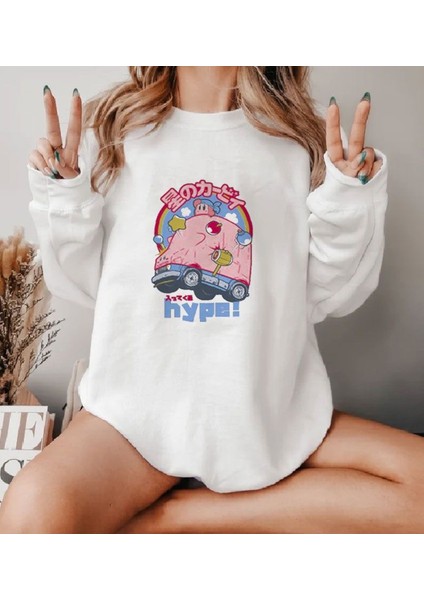 Premium Oversize Kesim Uzun Kollu Baskılı Sweatshirt