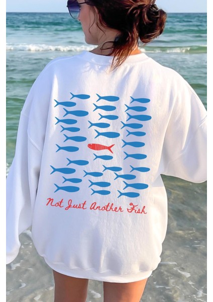 Premium Oversize Kesim Uzun Kollu Baskılı Sweatshirt