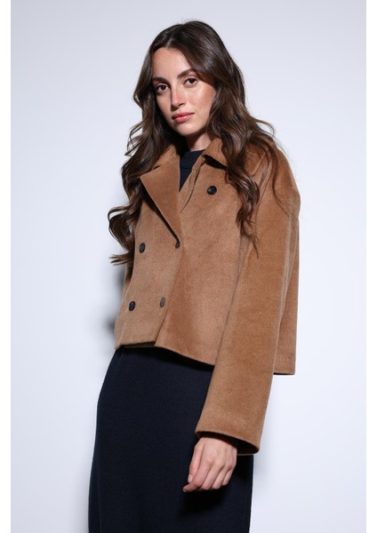 Camel Kruvaze Kadın Kısa Kaban indirimleri