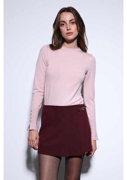 Pudra Basic Kadın Triko Kazak fiyatları