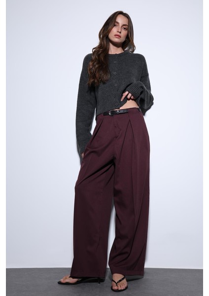 Gri Yırtmaçlı Örgü Triko Kadın Kazak fiyatları