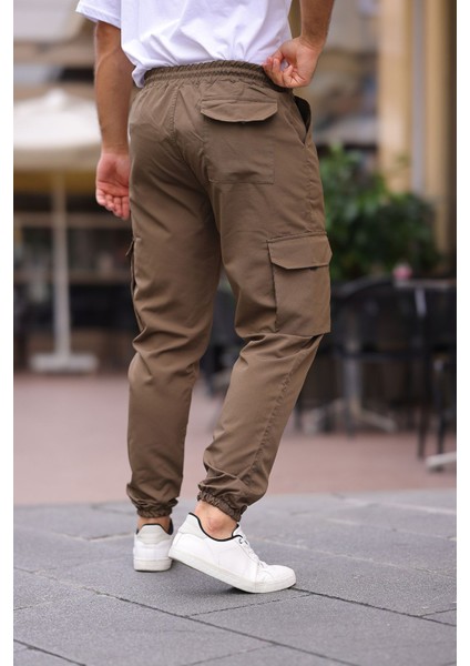 Erkek Paraşüt Kumaş Tarz Cepli Paça ve Bel Lastikli Jogger Spor Pantolon modelleri