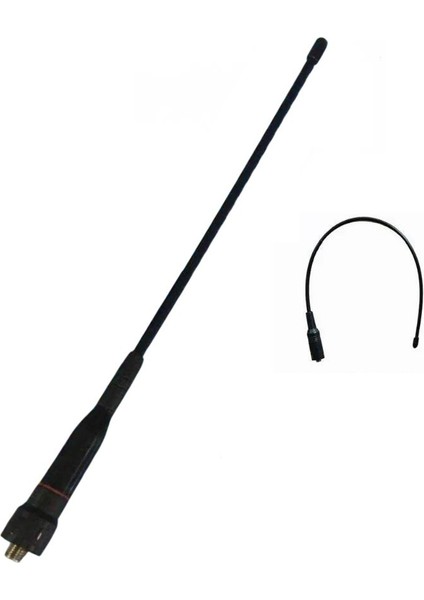 Dual Band Esnek Katlanabilir El Telsiz Anteni 23CM Sma Dişi