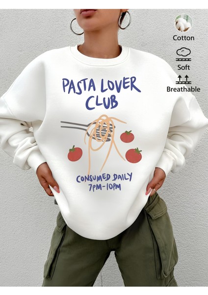 Premium Oversize Kesim Uzun Kollu Baskılı Sweatshirt