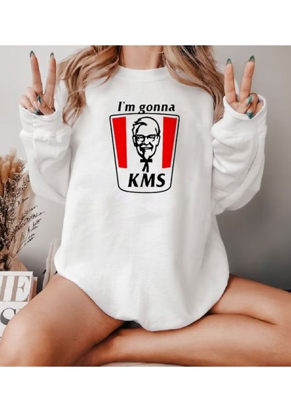 Premium Oversize Kesim Uzun Kollu Baskılı Sweatshirt