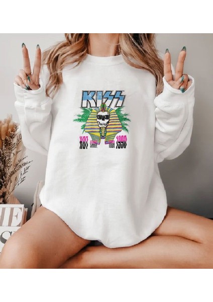 Premium Oversize Kesim Uzun Kollu Baskılı Sweatshirt