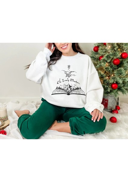 Premium Oversize Kesim Uzun Kollu Baskılı Sweatshirt