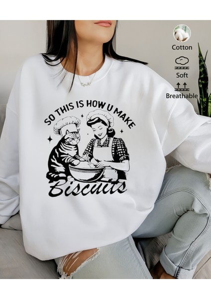 Premium Oversize Kesim Uzun Kollu Baskılı Sweatshirt