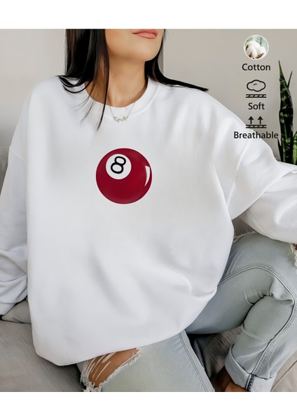 Premium Oversize Kesim Uzun Kollu Baskılı Sweatshirt