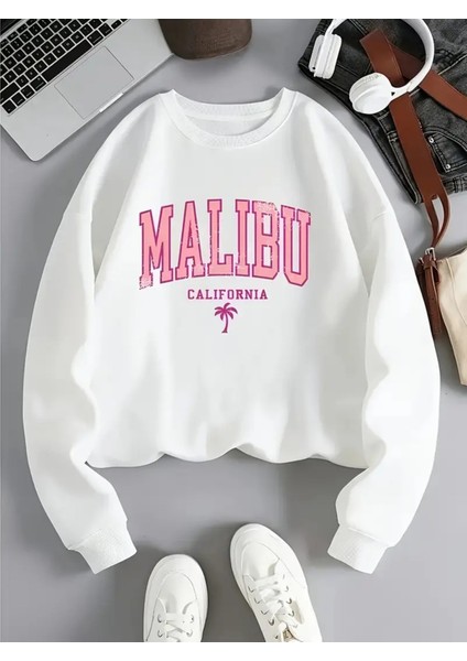 Premium Oversize Kesim Uzun Kollu Baskılı Sweatshirt