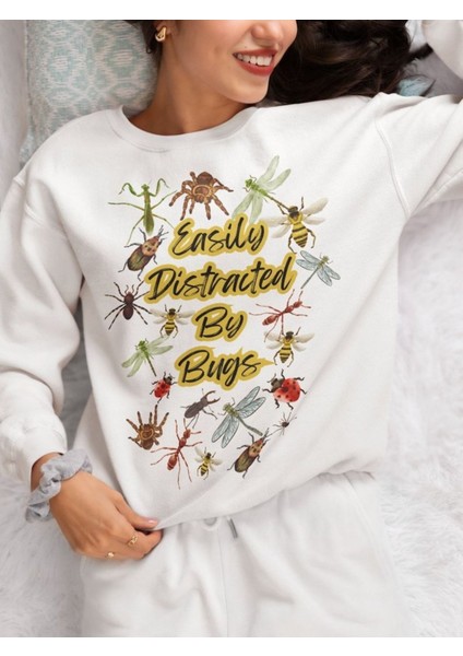 Premium Oversize Kesim Uzun Kollu Baskılı Sweatshirt