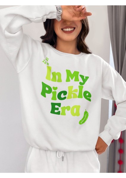 Premium Oversize Kesim Uzun Kollu Baskılı Sweatshirt