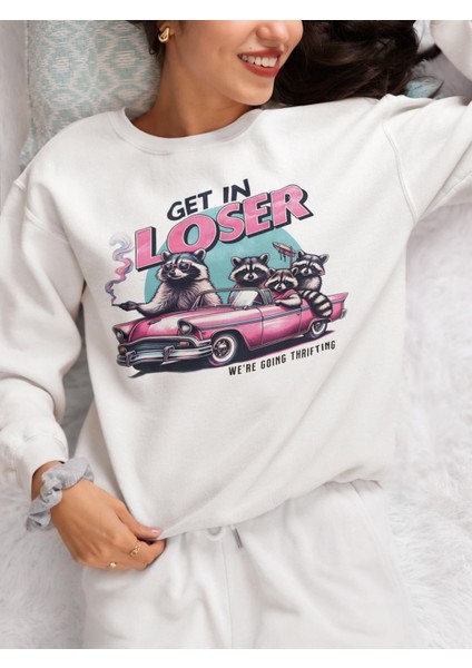 Premium Oversize Kesim Uzun Kollu Baskılı Sweatshirt