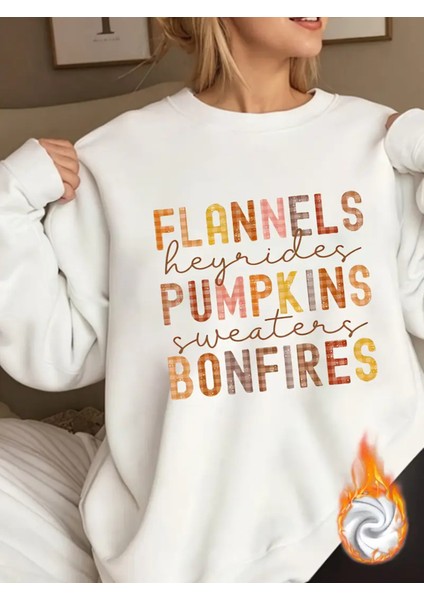 Premium Oversize Kesim Uzun Kollu Baskılı Sweatshirt