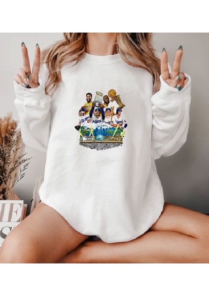 Premium Oversize Kesim Uzun Kollu Baskılı Sweatshirt
