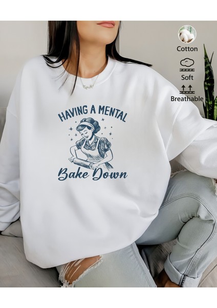 Premium Oversize Kesim Uzun Kollu Baskılı Sweatshirt