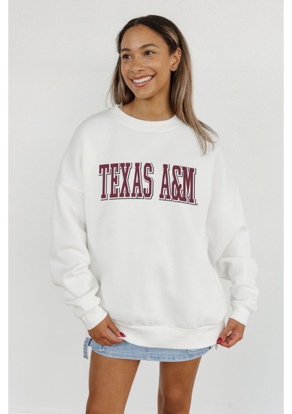 Premium Oversize Kesim Uzun Kollu Baskılı Sweatshirt