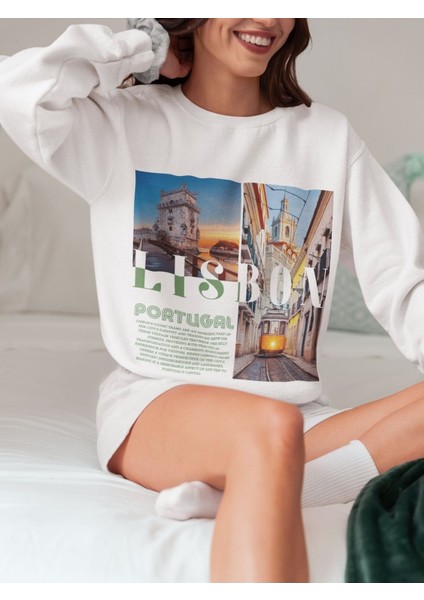 Premium Oversize Kesim Uzun Kollu Baskılı Sweatshirt