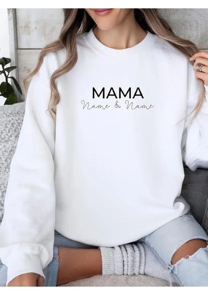 Premium Oversize Kesim Uzun Kollu Baskılı Sweatshirt