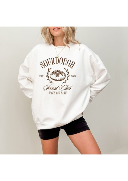 Premium Oversize Kesim Uzun Kollu Baskılı Sweatshirt