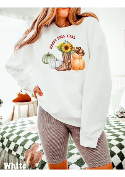 Premium Oversize Kesim Uzun Kollu Baskılı Sweatshirt