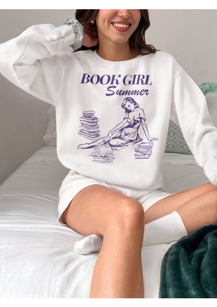 Premium Oversize Kesim Uzun Kollu Baskılı Sweatshirt