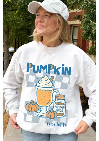 Premium Oversize Kesim Uzun Kollu Baskılı Sweatshirt