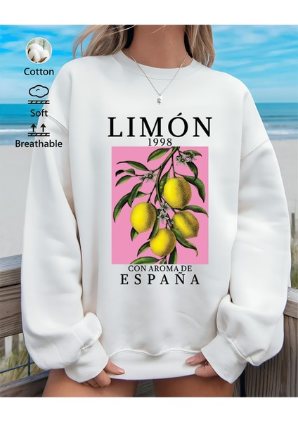 Premium Oversize Kesim Uzun Kollu Baskılı Sweatshirt