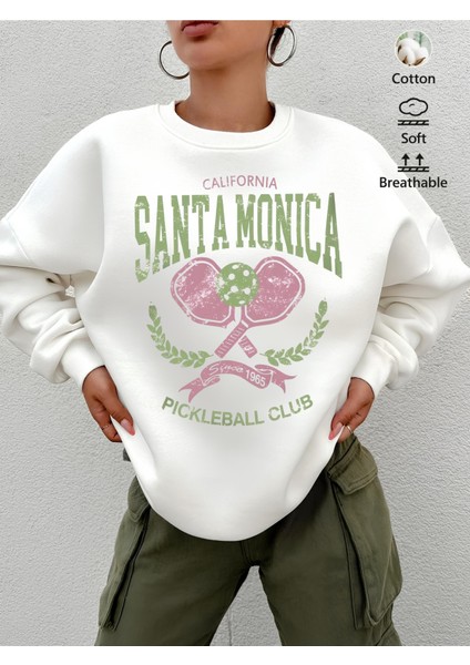 Premium Oversize Kesim Uzun Kollu Baskılı Sweatshirt