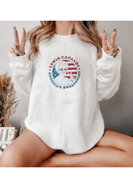 Premium Oversize Kesim Uzun Kollu Baskılı Sweatshirt