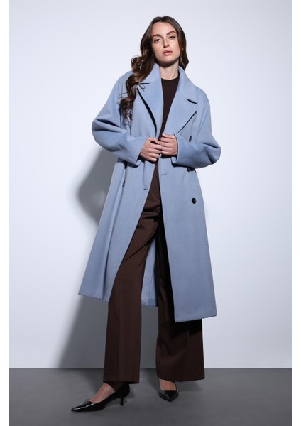 Mavi Kruvaze Kadın Kaban