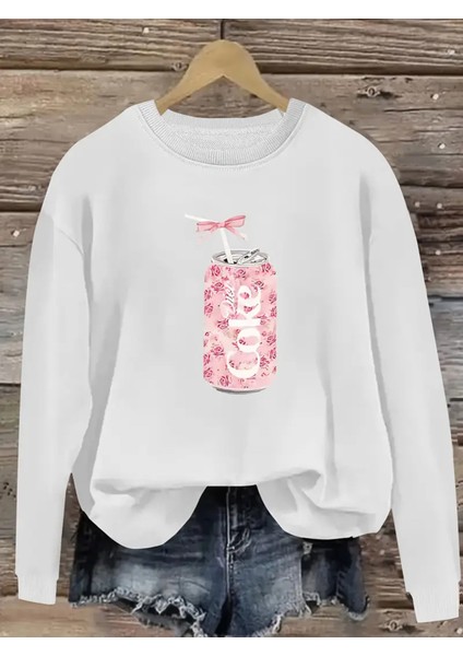 Premium Oversize Kesim Uzun Kollu Baskılı Sweatshirt