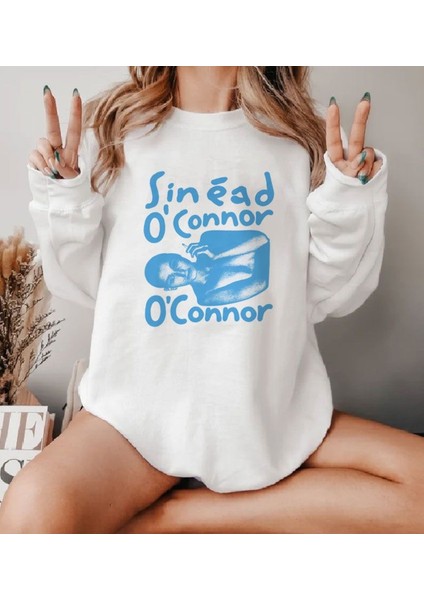 Premium Oversize Kesim Uzun Kollu Baskılı Sweatshirt