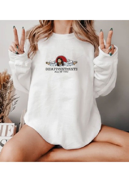 Premium Oversize Kesim Uzun Kollu Baskılı Sweatshirt