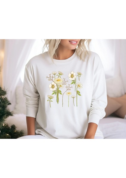 Premium Oversize Kesim Uzun Kollu Baskılı Sweatshirt