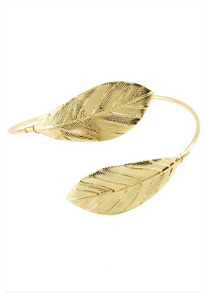 Sepetim Yaprak Üst Kol Pazu Bilekliği-Sarı