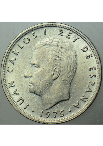 Ispanya 5 Peseta 1975 (78). Kral Juan Carlos Dönemi. Çilaltı modelleri