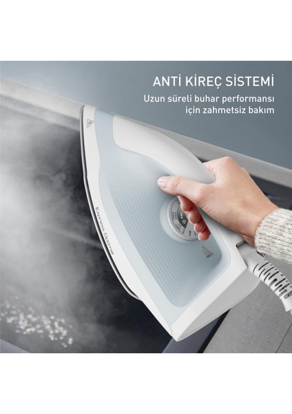 SV42 Express Optimal 110 gr Sürekli ve 120 gr Şok Buharlı 2200 Watt Buhar Kazanlı Ütü
