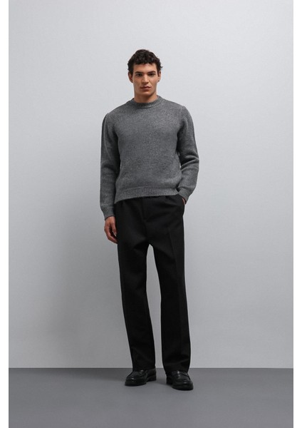 Gri Yumuşak Dokulu Erkek Kazak modelleri