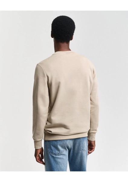 Bisiklet Yaka Logolu Regular Sweatshirt fiyatları